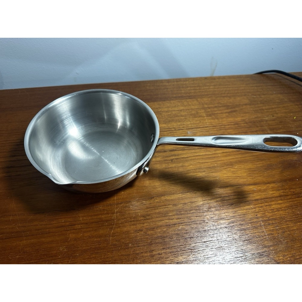 Emeril 1 Qt. Saucepan Pot Pan Stainless Steel & Copper Core Saucier